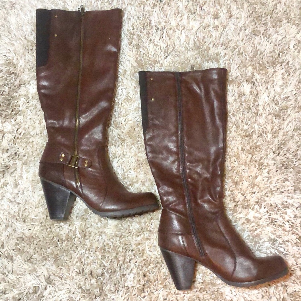 Crown Vintage tall Nancy boot Brown Size 10